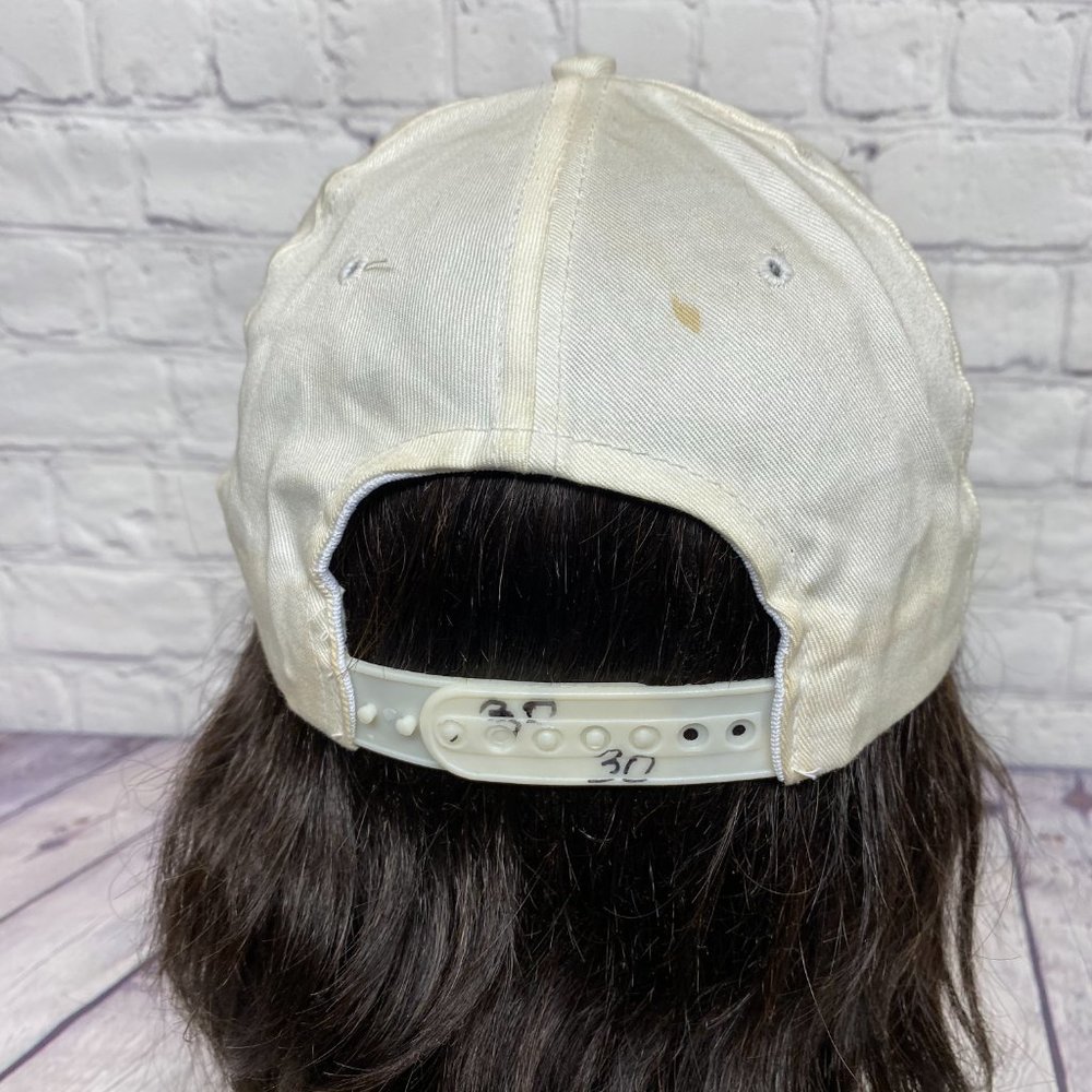 Playboy Baseball Hat Cap Snapback White - STAINS around the Hat See Pictures - Picture 3 of 14